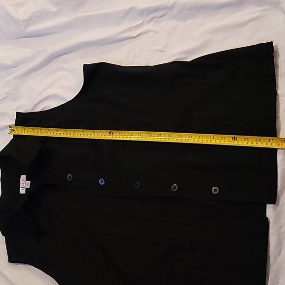 Denim and Co. Utility Black Button Down Vest - Picture 5 of 8